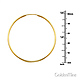 Polished Endless Large Hoop Earrings - 14K Yellow Gold 1.5mm x 2 inch thumb 1