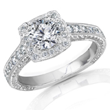 Engagement Rings With Diamond Sidestones
