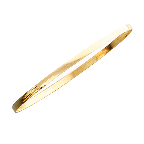 14K Solid Bangle Bracelet