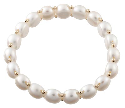 Pearl Bangle Bracelet