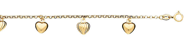 Heart Charm Bracelet