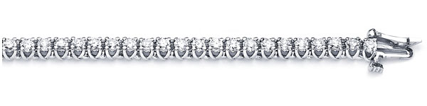 Classic V-Shape Prong Diamond Tennis Bracelet
