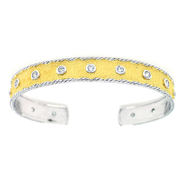 Gold Plated Sterling Silver Cuff Bracelet