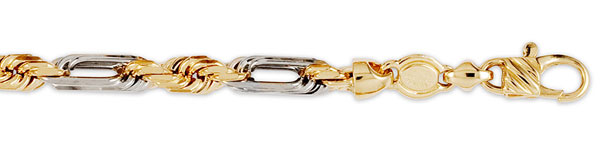6mm 14K Gold Milano Rope Chain