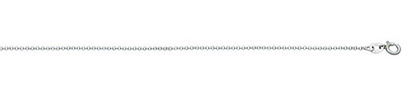 Platinum Micro Rolo Link Chain