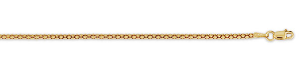 2mm 14K Gold Popcorn Chain