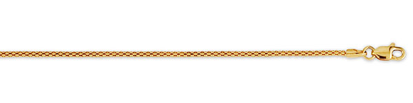 1.5mm 14K Gold Popcorn Chain