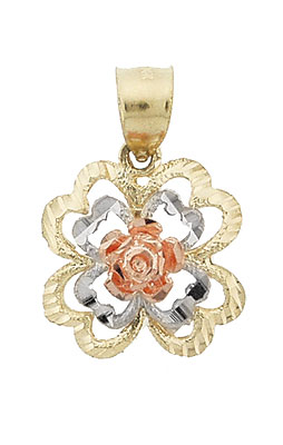 Tri Color Flower Charm