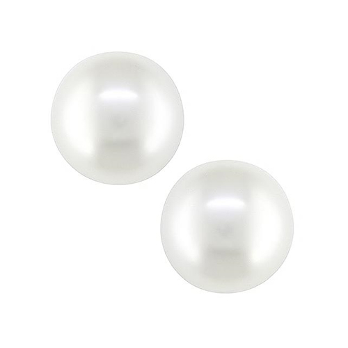 10KY 4-4.5mm Freshwater Button Pearl Earrings w/ Small Butterfly Backs