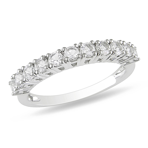 Sterling Silver 0.75 CT TGW White Topaz Fashion Ring