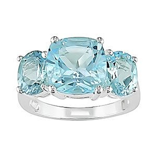 Sterling Silver 8.40 CT TGW Blue Topaz - Sky Fashion Ring