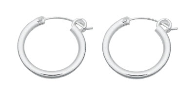 Small Silver Hoops