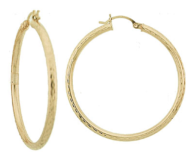 Ridged Snap Bar Hoops jewelry