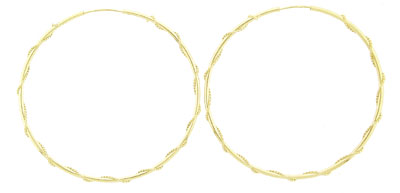 Swirl Wire Hoop Earrings jewelry