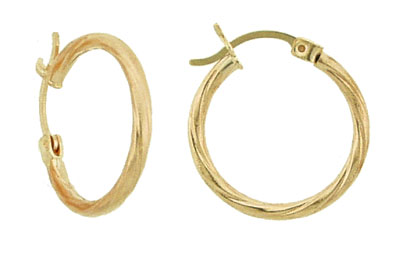 Twisted Hoop Earrings jewelry