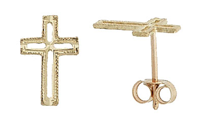 Mini Cross Earrings