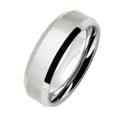 Tungsten Carbide Satin Finish Ring