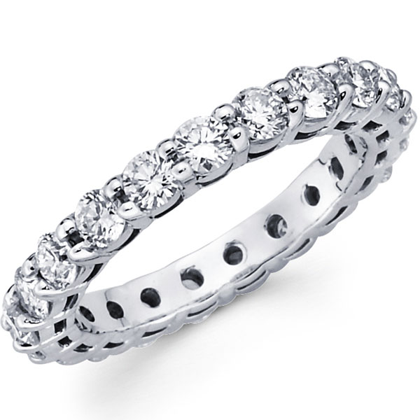 Shared Prong 14K White Gold Diamond Eternity Band 1.71-1.98 ctw Shared Prong 14K White Gold Diamond Eternity Band 1.71-1.98 ctw