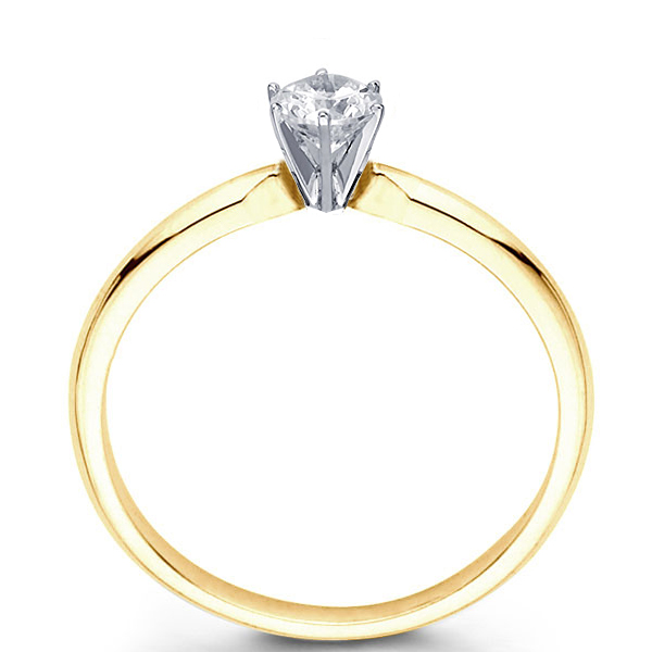 14K Gold Round Diamond Solitaire Engagement Ring 0.20 - 1.50 ct