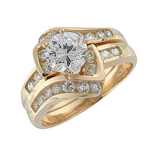 CZ Wedding Ring Set