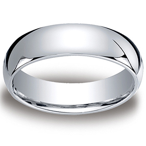 6mm Comfort Fit Platinum Wedding Band