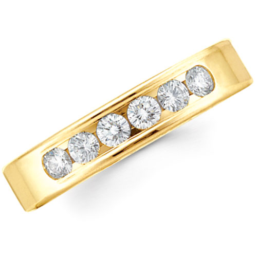 Benchmark 4mm Channel Diamond Comfort Promise Ring