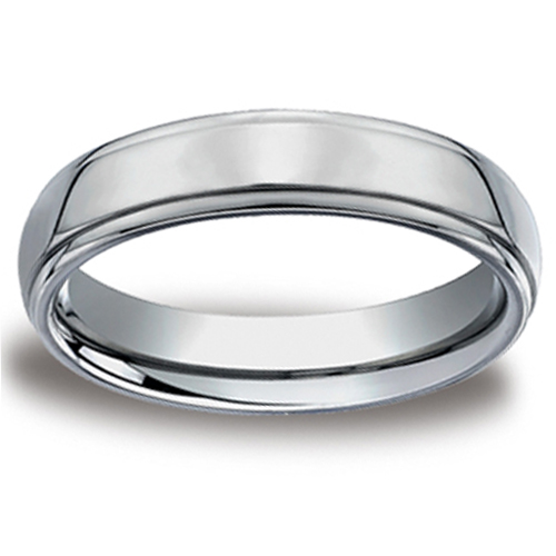 5mm Step Edge Forge Benchmark Titanium Wedding Ring