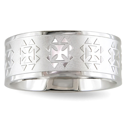 Engraved Stainless Steel Ring