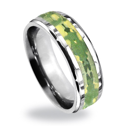 titanium camo wedding ring