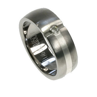 Mens Sterling Silver Wedding Bands on Mens Silver Titanium Wedding Bands