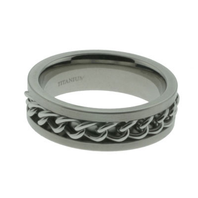 7mm Titanium Chain Band