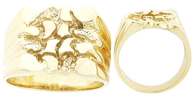 Mens Nugget Ring