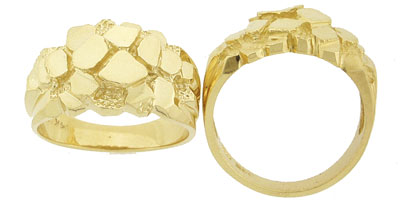 Mens Nugget Ring