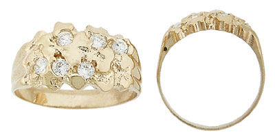 Nugget CZ Ring