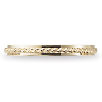 14k Yellow Gold Cord Design Ring