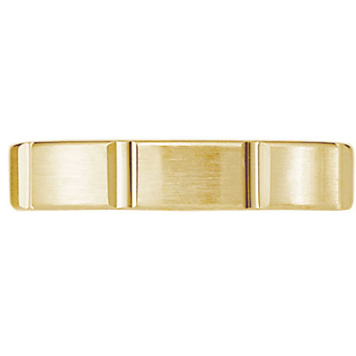 Satin Finish Designer 14k Wedding Band