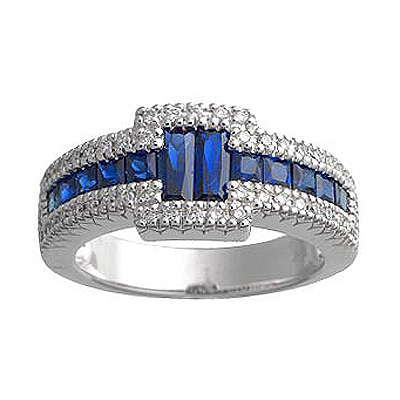 Diamond Sapphire Ring