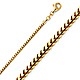 2.5mm 18K Yellow Gold Franco Chain Necklace 18-30in thumb 0