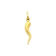 gold italian horn pendant