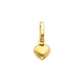 Small 14K Yellow Gold Heart Pendant