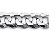 8mm 14K White Gold Men's Concave Curb Cuban Link Chain Necklace thumb 0