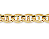 6mm 14K Yellow Gold  Men's Mariner Chain Necklace 22-24in thumb 0