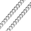 Men's 12mm Sterling Silver Curb Cuban Link Chain Necklace 22-30in