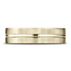 6mm Flat Groove Comfort Fit 14K Yellow Gold Benchmark Wedding Band thumb 0