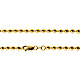 4mm 14K Yellow Gold Ball Link Chain Necklace 16-30in thumb 0