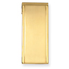 Stainless Steel Brushed & Polished Gold Plated Money Clip