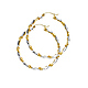Spiraling Medium Hoop Earrings - 14K Two-Tone Gold 3mm x 1.4 inches thumb 0