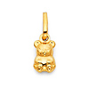 Teddy Bear Charm Pendant in 14K Yellow Gold - Mini
