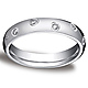 4mm 14K White Gold Eternity Comfort Fit Ring (0.24ctw) (size 6.5) thumb 0