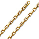 5.3mm 14K Yellow Gold Men's Fancy Link Cable Chain Bracelet 8.5in thumb 0